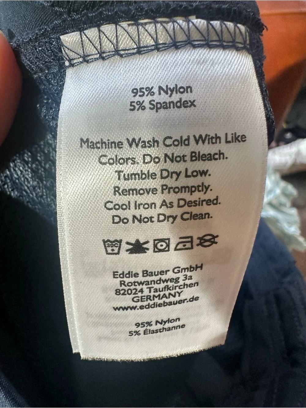 Eddie Bauer Navy Blue Cropped Utility Pants- 8 - Picture 7 of 7